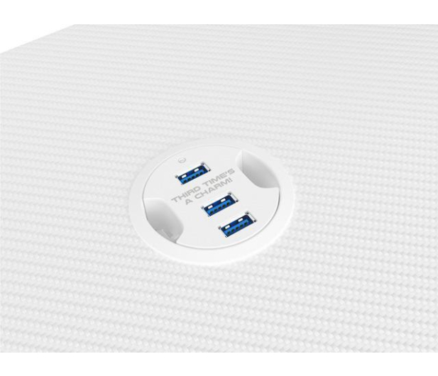 Genesis Biurko gamingowe HOLM 320 RGB białe - 1077883 - zdjęcie 6